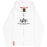 Alpha Industries Basic Reißverschlusspullover White L