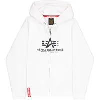 Alpha Industries Basic Reißverschlusspullover White L