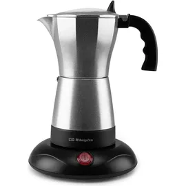 Orbegozo Kaffeekanne 300 ml 6 Tassen Schwarz/Silber