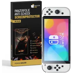 5x Panzerfolie für Nintendo Switch Oled Anti-Shock HD klar Displayschutz Schutzfolie Folie Screen-Protector