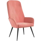 vidaXL Relaxsessel Rosa Samt 80 x 80 x 100 cm Rosa
