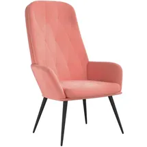 vidaXL Relaxsessel Rosa Samt 80 x 80 x 100 cm Rosa