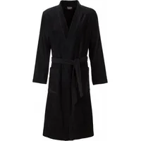Egeria Adam black Herren Kimono Bademantel L 100% Baumwolle - L
