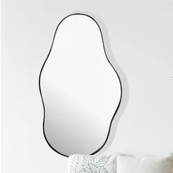 Design Wandspiegel FineBuy in organischer Form 40x80 cm Spiegel Flur Garderobe