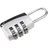 ABUS Zahlenschloss 155/20 mit Zinkdruckguss-Gehäuse - Kofferschloss / Spindschloss mit individuell einstellbarem Zahlencode - ABUS-Sicherheitslevel 3 - Silber,