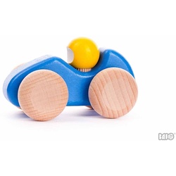 Bajo Spielzeug-Rennwagen Rennwagen klein Holzspielzeug Holzauto 8 cm blau