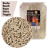 Flameup Holzpellets Buche Eiche Pellets 15 kg 30 kg Grill Smoker Pizzaofen Rauch BBQ Holz, 30 kg