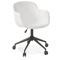 KADIMA DESIGN Bürostuhl mit Armlehnen Metall Textil | Ergonomischer
