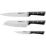 Tefal Ice Force Set | Fleisch-, Santoku- und Universalmesser | 20 x 18 x 11 cm | Schwarz