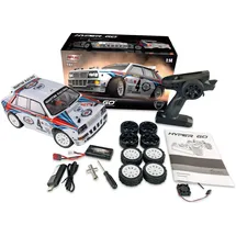 AMEWI RC-Auto Hyper Go Lancia Delta HF Integrale 4WD RTR weiß (RTR Ready-to-Run)