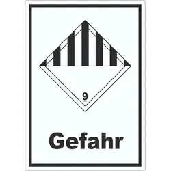 HB-Druck Aufkleber verschiedene Gefahren Gefahr Stoffe Material miscellaneous A4 (210x297mm)