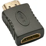 Lindy 41232 HDMI Adapter [1x HDMI-Buchse - 1x HDMI-Stecker] Schwarz