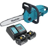 Makita, Kettensäge, DUC 307 SF2X3 Akku Kettensäge 18 V 30 cm Brushless + 2x Akku 3,0 Ah + Ladegerät (Akku Kettensäge)