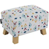 58 aufm Kessel Hocker Kaylah Flachgewebe 0 x 0 x 0 cm Weiß