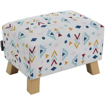 58 aufm Kessel Hocker Kaylah Flachgewebe 0 x 0 x 0 cm Weiß