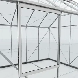 Vitavia Seitenfenster "V" für Vitavia Gewächshäuser-Alu-blank eloxiert-3 mm Sicherheitsglas