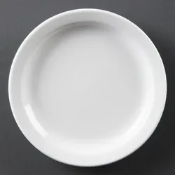 Olympia Whiteware Teller mit schmalem Rand 15cm