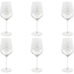 Excelsa Set Von 6 Gläser Fine Quality Glas 50 Cl Transparent