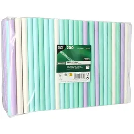 Papstar Bubble Tea Halme Papier Ø 12 mm 20 cm 1200 St. Bunt
