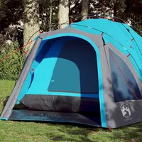 vidaXL Kuppelzelt 3 Personen Blau