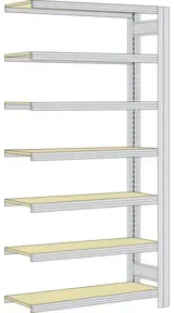 Regalwerk BERT Großfachregal Anbaufeld HxBxT 3000x1285x600mm