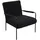 Svita Loungesessel KYLE Bouclé 70 x 80 x 75 cm Schwarz