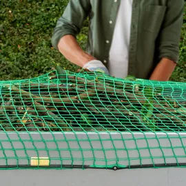 Relaxdays Anhängernetz dehnbar bis 2 x 3 m ungedehnt 1,25 x 2,1 m