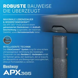 BESTWAY APX365TM Winterfestes Frame Pool Komplett-Set 549 x 274 x 132 cm inkl. Sandfilteranlage