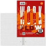 Ursus Collegeblock A5 80 Blatt 70 g/m2 kariert Schwarz
