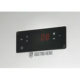 GastroHero ECO 650 GN 2/1 Monoblock Gastronomie Kühlschrank, 616 Liter, Gastronomiebedarf, Großvolumiger freistehender Gewerbekühlschrank, Energiesparend, Robuste Bauweise,