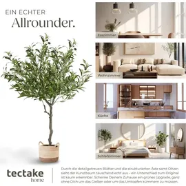 Tectake Künstlicher Olivenbaum Grün 120 cm