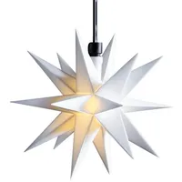 LED Weihnachtsstern 18-Zacken wetterfest weiß Ø 12 cm mit Fernbedienung