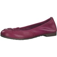 Marco Tozzi Damen Ballerinas aus Leder mit Schleife, Rosa