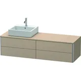 Duravit Waschtischunterschrank wandhängend „XSquare“ 160 × 40 × 54,8 cm Leinen