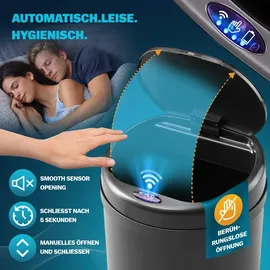 monzana Mülleimer 50 l Schwarz