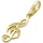 GIORGIO MARTELLO MILANO Notenschlüssel Zirkonia Gold
