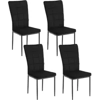 Woltu Esszimmerstuhl, Schwarz, Textil, Säule, 43x96.5x57.5 cm, Esszimmer, Stühle,