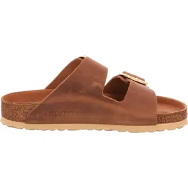 Birkenstock Arizona Big Buckle Nubukleder geölt schmal cognac 39