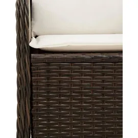 vidaXL Gartenbank mit Kissen 1-tlg 110 x 60 x 85 cm Braun