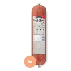 Simple BARF Komplettmenü TK-Wurst Napffertig Rind 8x1 kg