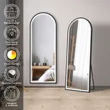 LED Touch Ganzkörperspiegel mit Beleuchtung Standspiegel Frisierspiegel Dimmbar