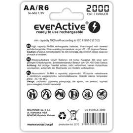Everactive Akku AA 2000 mAh 2 St.