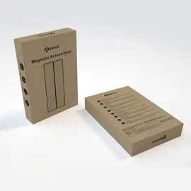 luxuskollektion Fliegengitter Tür Magnet Insektenschutz 85 x 200 cm Schwarz