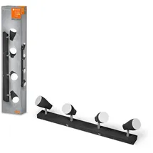 LEDVANCE LED Spot Pear 4er dimmbar Schwarz