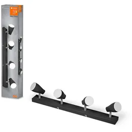 LEDVANCE LED Spot Pear 4er dimmbar Schwarz
