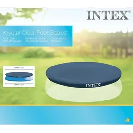 Intex Poolabdeckung Rund blau 366 cm