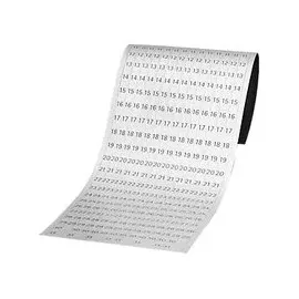 Franken Datumsstreifen magnetisch 12 St. Weiß