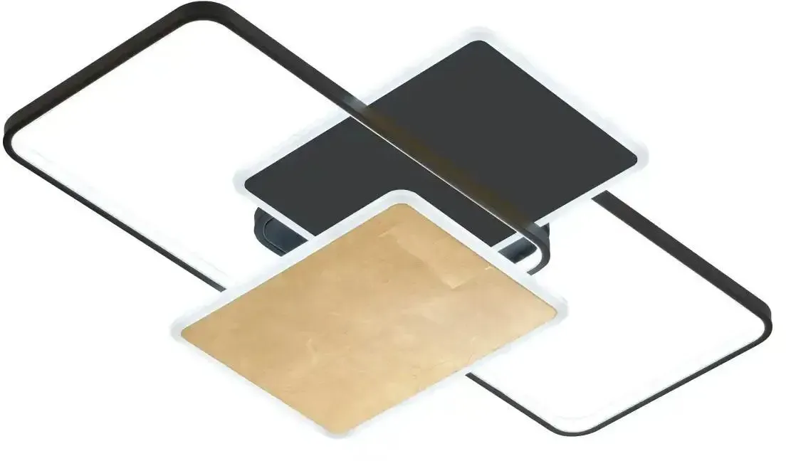 Fischer-Honsel Deckenleuchte   , schwarz , Maße (cm): B: 90 H: 8 T: 60.0