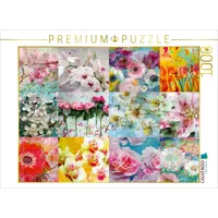 Calvendo Verträumte Blumen-Collage Puzzle