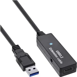 InLine USB-A auf USB-C 5 m Schwarz